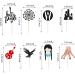Arthsdite 24Pcs Horror Wednesday Addams Cupcake Toppers Thing Hand Black Eagle I Hate People Cobweb Castle Girl Addams Family Cupcake Picks for Fantasy Wednesday Birthday Party Cake Decorations - Buy Online on SooperMarket.com