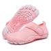 Racqua Boy's Girl's Kids Water Shoes Quick Dry Barefoot Lightweight Pool Swim Beach Sport Aqua Shoes(Toddler/Little Kid/Big Kid) 3 Big Kid Wzk163g-pink