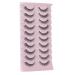 Wiwoseo 15MM Cat Eye False Eyelashes - Natural Wispy Russian Strip Lashes, 10 Pairs for Small Eyes - Buy Online on SooperMarket.com