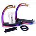 AMIDALE RAINBOW PEACOCK STIRRUPS HORSE RIDING IRON FILLIS MULTI COLOR BNWT 4.00 INCHES