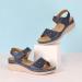 JABASIC Women's Orthotic Arch Support Sandals - Comfortable Walking Sandals (Navy, Size 7) - Buy Online on SooperMarket.com