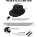 Unisex Timelessly Classic Manhattan Fedora Hat in Black - Simplicity - Buy Online on SooperMarket.com