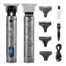 Ten-Tatent Hair Clippers Men Professional Beard Trimmer Cordless Electric Hair Clipper Shaver Cutting Precision T-Blade Grooming Kits Zero Gapped Grey