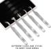GTEX Lash Tweezers Set of 5 - Japanese Stainless Steel, Straight & Curved, 45 & 90 Volume Eyelash Extensions - Silver - Buy Online on SooperMarket.com