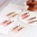 Magicsky 10PCS No Bend Hair Clips for Styling - Pink Opal Acrylic Resin Flat Clips - No Crease Curl Small Pins - Bang Seamless Barrette Tool for Makeup-Hairstyle - Women Girls Accessories - Buy Online on SooperMarket.com