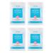 Hi Life Premium Organic Square Cotton Makeup Remover Pads Makeup Remover Face Cleaning Wipes-Square 200 Pads-Pack of 4