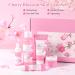 Cherry Blossom Skin Care Set for Teen Girls | 5-Piece Kit with Cleanser Toner Serum Eye & Facial Cream - Perfect Gift for Women - Buy Online on SooperMarket.com