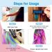 Kalolary Temporary Hair Chalk for Girl - 10 Washable Colors - Rainbow Hair Dye Comb for Birthday, Masquerade, Cosplay - DIY Decorate Gift - Buy Online on SooperMarket.com