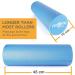Maximo Fitness 18 x 6 High Density Foam Roller for Trigger Point Massage | Muscle & Back Roller for Yoga, Pilates & Physical Therapy | Blue - Buy Online on SooperMarket.com