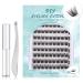 SISILILY Individual Lashes Cluster Lashes 90 Pcs DIY False Eyelashes Reusable 3D Eyelash Extension Kit Soft Natural C CC D Curl Individual Eyelashes with Eyelash Glue 10/12/14/15/16mm Length -DM05 1 90 clusters - DM05