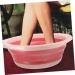 PLAFOPE 1pc Folding Washbasin Foldable Basin Foldable Washbasin Wash Basin Bathroom Basin Washing Basin Cleaning Basin for Home Bathroom Supply Portable Washbasin Dormitory Supply 32X32X12CM Pink - Buy Online on SooperMarket.com