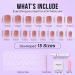 Buy Bartbox Square Press on Nails - Short Sheer Brown 30 Pieces - Artificial Nail Set for Women & Girls - Easy Stick-On Square Fake Nails - Buy Online on SooperMarket.com