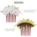 7 Pack Fake Rose Flower Hair Combs Hairpins for Women - Bridal Wedding Beach Party Hair Accessories - Buy Online on SooperMarket.com