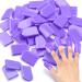 50 Pcs Tanning Finger Tips UV Protection Nail Protector Nail Polish Protector for Fingers PVC Nail Covers Gel Nail Remover Caps Finger Sleeves for Tanning Beds UV Rays (Purple)
