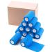 Cojj 12 pcs 10cm x 4.5m adhesive tape cohesive bandage self -adhering bandage finger plaster wound association fixing association animal association hand tear waterproof elastic bandage for humans (blue) 10cm x 4.5m blue