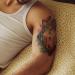 Oottati 12 Large Temporary Tattoos - Watercolor Flower Arm Design for Men and Women - Buy Online on SooperMarket.com