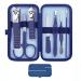 Manicure set Men women women nail clippers set permanent nail clipper kit personal care tools with portable case pedicure tools men grooming kit for husband women friend blue