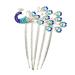 Amosfun Diamond Phoenix Hair Comb Wedding Hair Clip Combs for Women Wedding Hair Accessories for Women Flower Girl Barrette Rhinestone Barrette Comb Crystal Hair Clips Hair Side Comb Lace