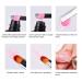Kalolary Dual-Ended Poly Gel Brush Set - 2PC Acrylic Nail Extension Tools (Black + Pink) | Perfect for UV Gel & Nail Art - Buy Online on SooperMarket.com