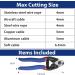 WORKPRO 190mm Wire Rope Cutter - Cr-V Steel Cable Cutter Tool for Stainless Steel Rope & Bicycle Brake Cable Repair - Buy Online on SooperMarket.com