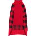 KYEESE Christmas Dog Sweater - Reindeer Design with Leash Hole for Small to Medium Dogs - Red Buffalo Check Pet Apparel - Large Size (11-19lbs) - Buy Online on SooperMarket.com