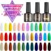 Gel Nail Polish SHOWNAIL 39 Pcs Gel Nail Polish Set Soak Off Gel Nail Set with Glossy and Matte Gel Top Base Coat Popular Nude Neon Pastel White Black Glitter Gel Polish Set Diy Nail Collection 36 Colors - Buy Online on SooperMarket.com
