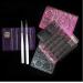 Nail Art Design Craft Acrylic Uv Gel Brush Pen Rest Pro Beauty Makeup Brush Pen Display Holder Stand Tool Transparent Random