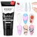 MIZHSE Nail Builder Gel Extension Clear Poly Nail Gel for Beginners 60g Non-Stick Hand Nail Extension Gel Nail Art Hard Gel 3D Modeling Salon UV Gel Home DIY Clean