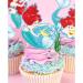 Party Supplies for Ariel Cupcake Toppers Girl Theme Birthday Brightness Supplies Favors 48 counts - Buy Online on SooperMarket.com