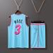 Shop 2023/2024 Basketball Jersey & Shorts for Kids & Adults - Sleeveless Suit D-3 Blue L - Buy Online on SooperMarket.com