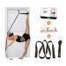 Stretch Strap with Door Anchor  Improve Leg Stretching with Door Flexibility Trainer - Perfect Home Equipment for Ballet, Dance, MMA, Taekwondo, Yoga & Gymnastics Exercises - Booklet & Box Included Black