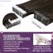 Buy Laavoo 50cm Balayage Tape Extensions - Dark Brown Ombre Real Hair - Invisible Skin Weft - 50g 20pcs #2/6/12 for Ultimate Volume & Length - Buy Online on SooperMarket.com