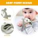 COZYPANDA Baby Teething Toys 0-12 Months - Silicone Teether for Sore Gums, BPA Free - Sage Color - Soothing Chew Toy for Boys and Girls - Buy Online on SooperMarket.com