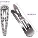 6 Pieces 4 Inch Rhinestone Snap Hair Clips Hair Barrettes Hairpins Crystal Metal Hair Clips for Women Girls Wedding Hair Accessories (Black Silver Gold) - Buy Online on SooperMarket.com