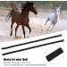 Agate Black Leather Spur Straps - 50cm/19.7in Stainless Steel Buckle Perfect for Horse Riding & High Boots | Premium Horse Accessories - Buy Online on SooperMarket.com