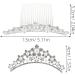 minkissy Rhinestone Pearl Crown Hair Comb - Mini Princess Crown Comb Wedding Crystal Tiara Crown Headbands for Wedding Birthday Party - Buy Online on SooperMarket.com