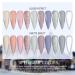 Saviland 10 Colors Acrylic Powder Set - Professional Polymer Colored Acrylic Nail Powder for Nail Extension - Glitter White Pink - No Nail Lamp Needed - Buy Online on SooperMarket.com