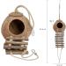 Niteangel Natural Bird Nests Coconut Hideaway with Ladder Bird and Small Animal Toy (House with Ladder Natural Surface) House with Ladder Natural Surface - Buy Online on SooperMarket.com