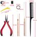 Duufin Hair Extensions Kit â€“ 1500 Micro Link Rings Beads + Tools (Black, Blonde, Dark Brown) - Buy Online on SooperMarket.com