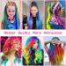 AOOWU 24 Colors Hair Chalk - Temporary, Safe & Washable Hair Dye for Kids | Hair Chalk Pens for Halloween, Christmas & Cosplay Parties - Buy Online on SooperMarket.com
