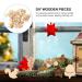 Warmhm 50pcs Wooden Animals & Plants DIY Wood Slices - Unfinished Crafts Ornaments for Home D cor - Buy Online on SooperMarket.com