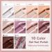 Shining She Gel Nail Polishes Set - 10 Colors Nude Pink White Champagne Brown Glitter Gold - Soak-Off UV/LED - 8ML Nude Brown Gift Set for Nail Art Salon & Home DIY - Buy Online on SooperMarket.com
