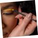 Baluue 40 Pcs Double Eye Shadow Makeup Eye Shadow Brush Applicator Blending Brush Eyeshadow Plastic Black - Buy Online on SooperMarket.com
