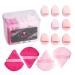 BS-MALL Powder Puff with Small Mini Figure Makeup Sponge For Concealr Powder Blush Pack of 12 Pink