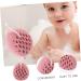 KOMBIUDA Bath Sponge Ball Body Scrub Sponge Mesh Pouf Bath Scrunchies Loofah Scrub Body Sponges for Shower Sponge Loofah Scrubber Exfoliating Sponge Cute Bath Wipe Polyurethane Child Pink - Buy Online on SooperMarket.com