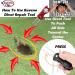 Kaveno Golf Divot Repair Tool - Foldable Stainless Steel Switchblade with Detachable Ball Marker - Red Fish Design - 2 Sets - Buy Online on SooperMarket.com