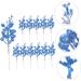 HOMSFOU 24 Pcs Christmas Imitation Berries Christmas Berries Picks Artificial Berry Twig Stem Gold Floral Picks Glitter Holly Berry Stem Xmas Red Fruit Home Decor Household Ribbon Foam Bluex2pcs 19X5X5CMx2pcs - Buy Online on SooperMarket.com