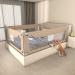 Bed Rails for Toddlers, Extra Tall Specially Designed for Twin, Full, Queen, King Size - Safety Bed Guard Rails for Kids (One Side 78.74" x 27", Khaki) 1 Side:78.74"(L) 27"(H)