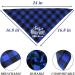 Plaid Dog Bandana Scarf Big Sister Brother Dog Bandana Buffalo Plaid Triangle Dog Scarf Reversible Plaid Triangle for Small Medium Dogs Pets (blue) - Buy Online on SooperMarket.com
