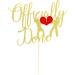 Arthsdite 1Pc Officially Done Cake Topper Divorce Cake Decoration Single Divorce Freedom Cake Topper for Broken Up Free at Last Bye Felicia Newly Unwed Party Decoration - Gold Glitter - Buy Online on SooperMarket.com